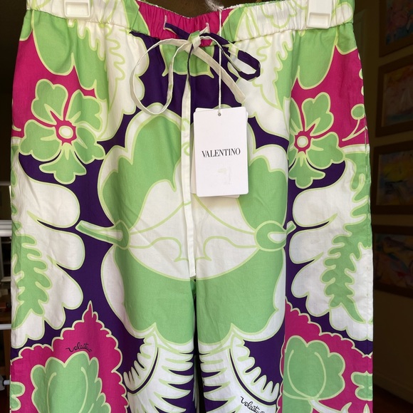 NWT $1,590 Valentino Garavani printed wide-leg trousers ,Size IT 42,US 6, ITALY - Picture 13 of 17